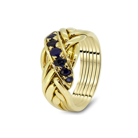 Gold Puzzle Ring 6WRD-MS
