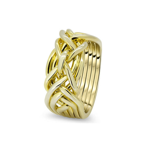 Gold Puzzle Ring 7D-L