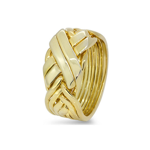 Gold Puzzle Ring 8BFX-M