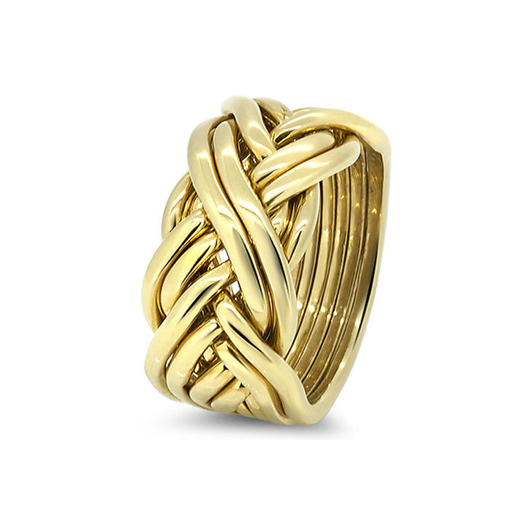 Gold Puzzle Ring 8CW-M
