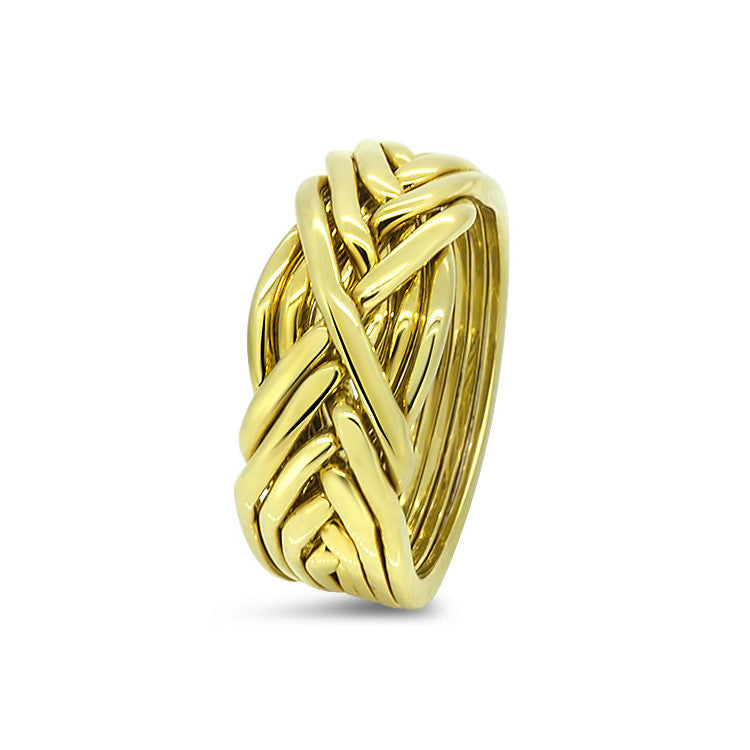 Gold Puzzle Ring 8T-L