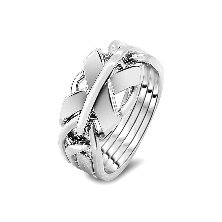 Silver Puzzle Ring 5FX-M