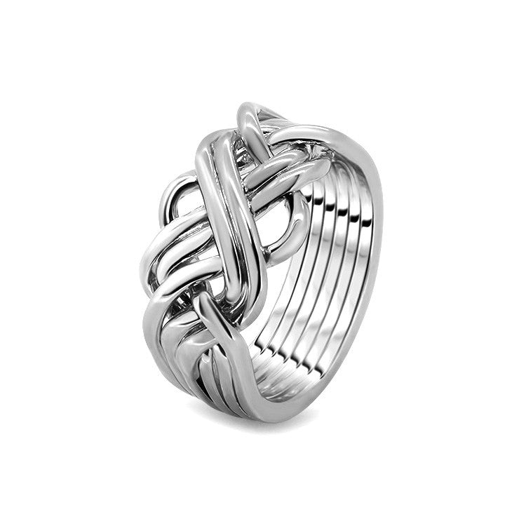 Silver Puzzle Ring 6AWB-M