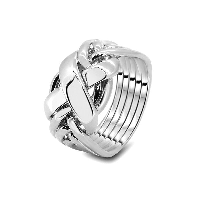Silver Puzzle Ring 6RX-M
