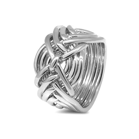 Silver Puzzle Ring 9D-M