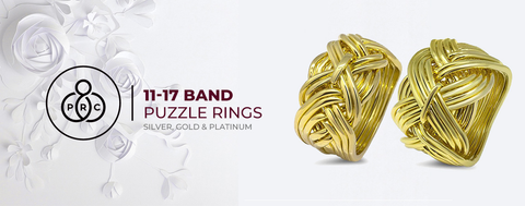 11 to 17 Band Puzzle Rings