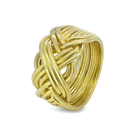 Gold Puzzle Ring 10B-M