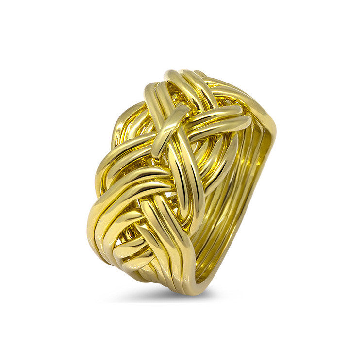Gold Puzzle Ring 11WD-M