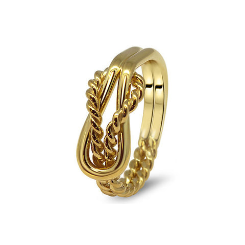 Gold Puzzle Ring 2K3-L