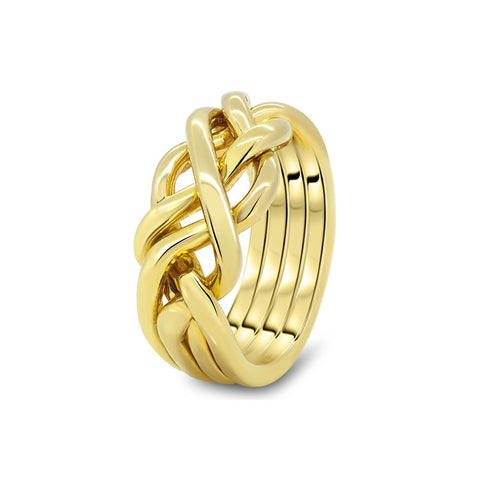 Gold Puzzle Ring 4HB-M
