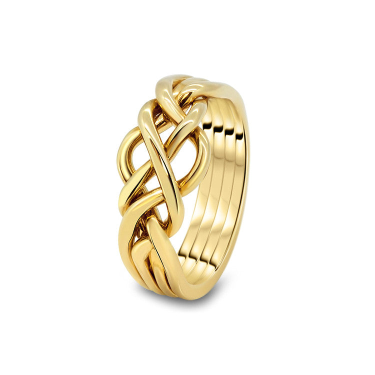 Gold Puzzle Ring 4O-L