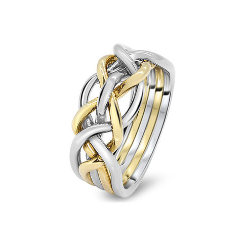 Gold Puzzle Ring 5D-L