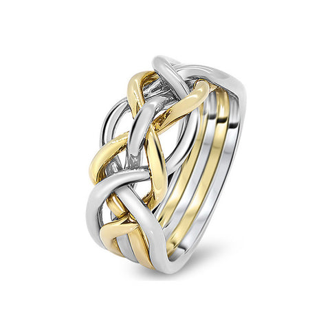 Gold Puzzle Ring 5D-M