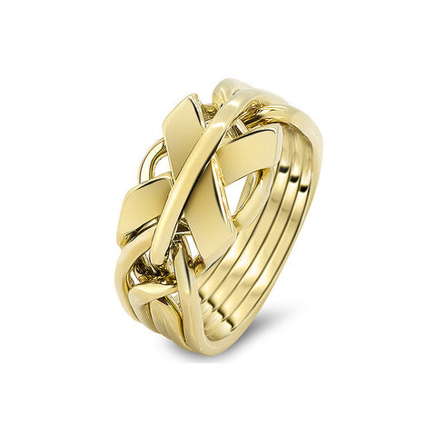 Gold Puzzle Ring 5FX-M