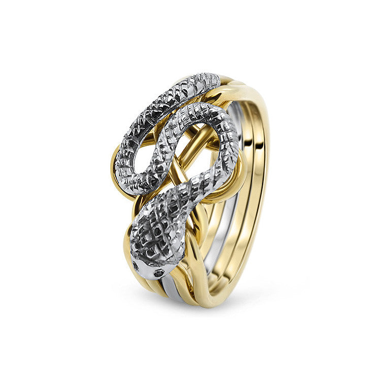 Womens Gold 5RS-L | Puzzle Rings Creations Womens Gold 5RS-L | Puzzle Rings Creations