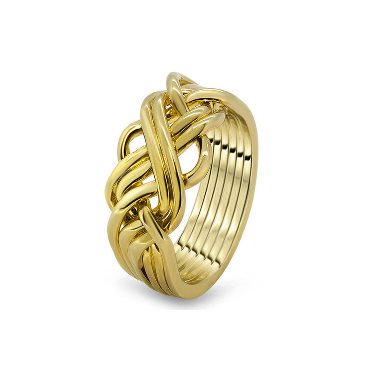 Gold Puzzle Ring 6AWB-L
