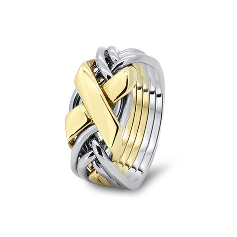 Gold Puzzle Ring 6FX-L
