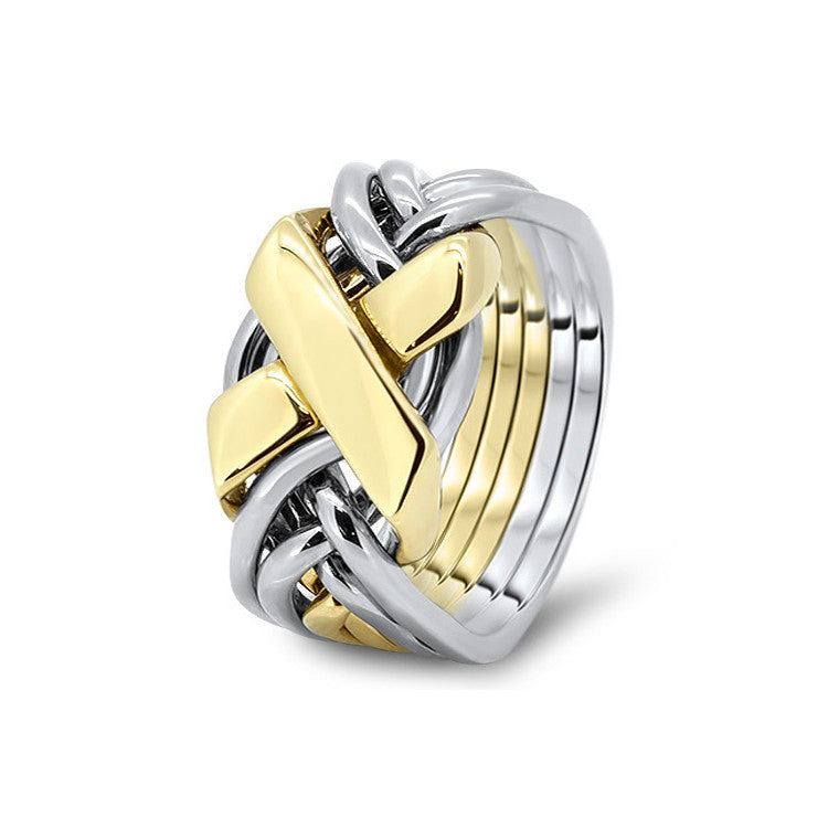 18k gold 6 band puzzle deals ring