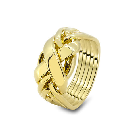Gold Puzzle Ring 6RX-L