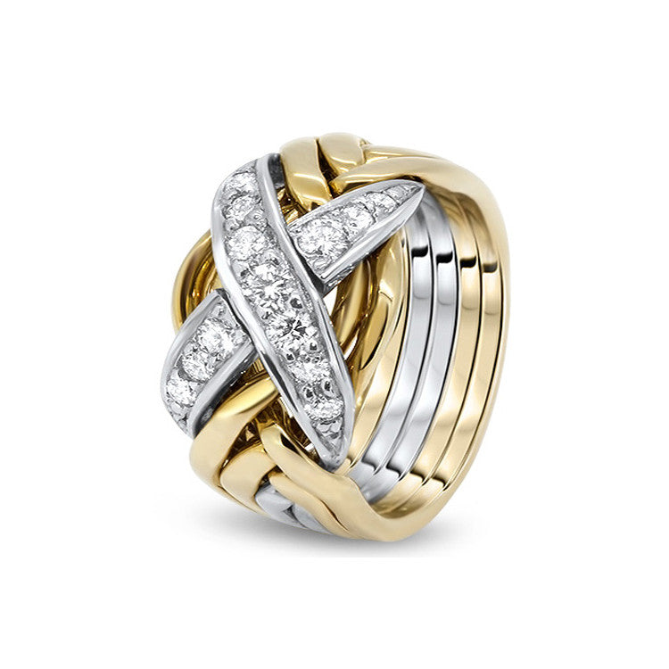 Mens Gold Diamond 6RX MD