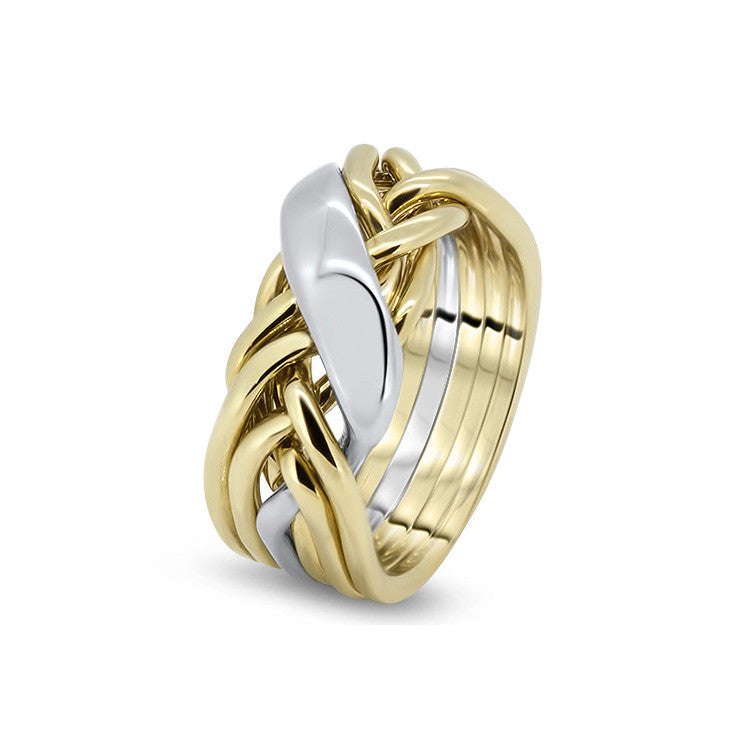 Gold Puzzle Ring 6WRD-L