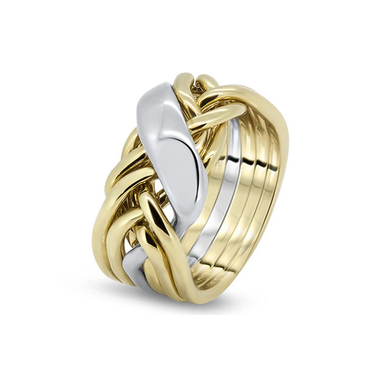 Gold Puzzle Ring 6WRD-M