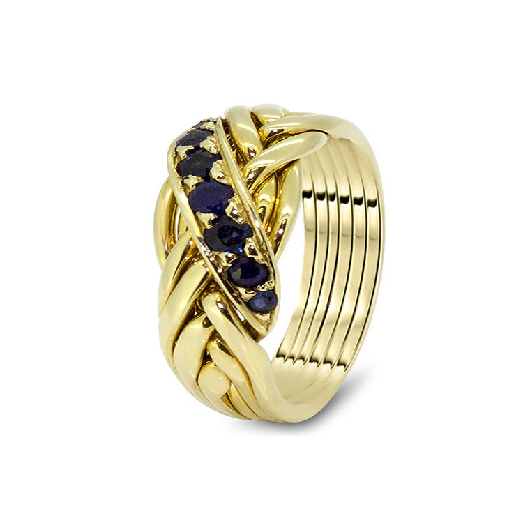 Gold Puzzle Ring 6WRD-MS