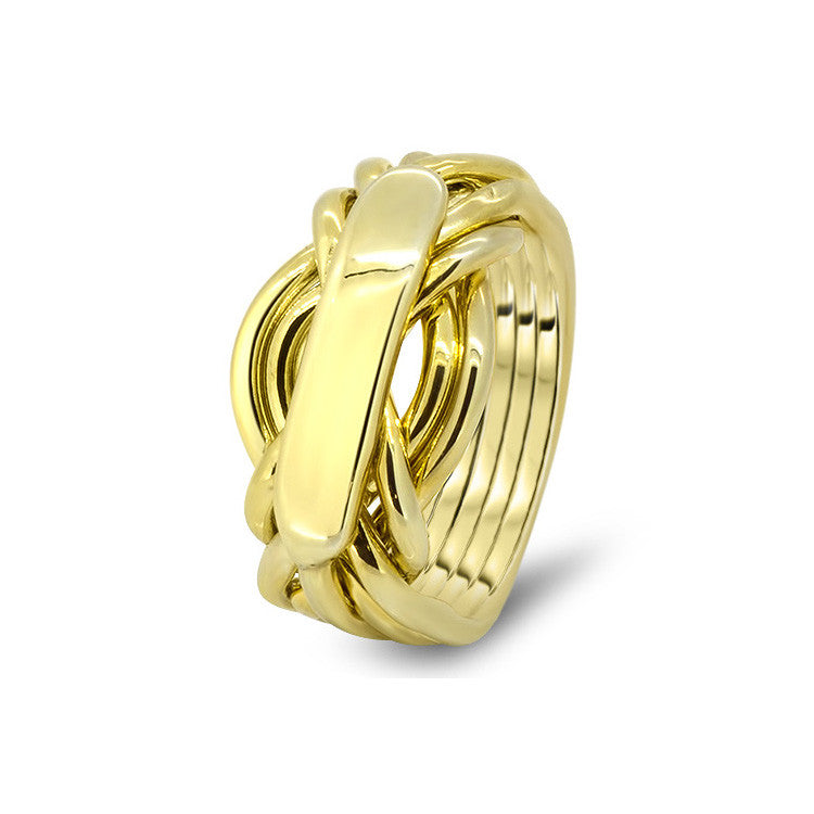 Gold Puzzle Ring 7AH-L