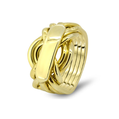 Gold Puzzle Ring 7AH-M