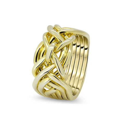 Gold Puzzle Ring 7D-M