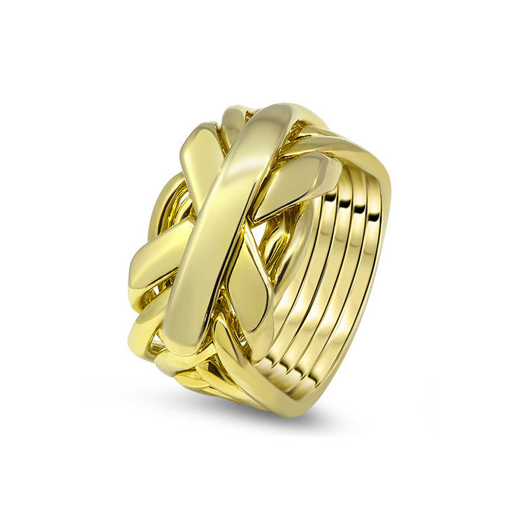 Gold Puzzle Ring 7JG-M
