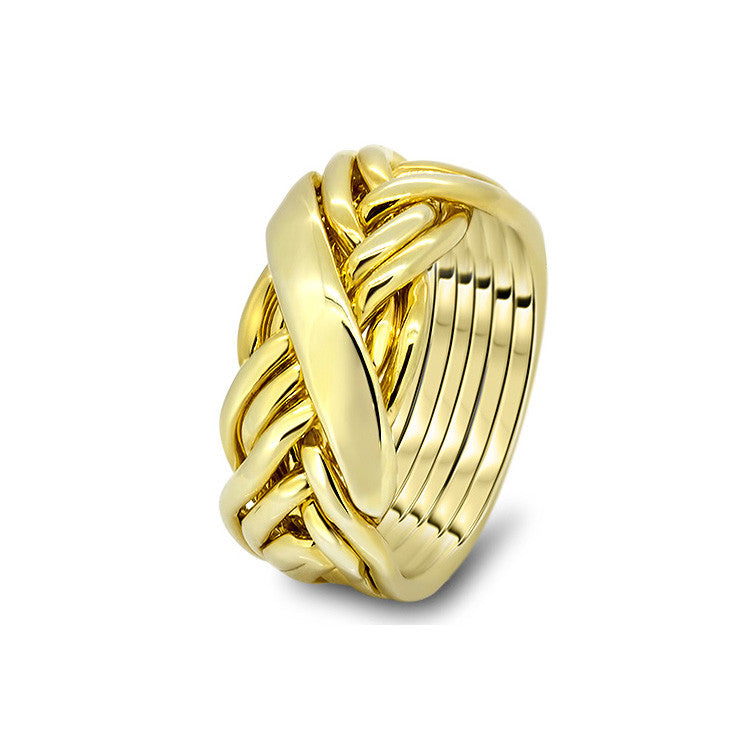 Gold Puzzle Ring 7WRD-L