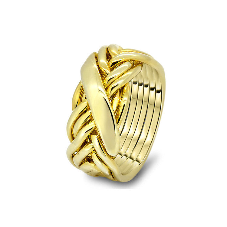 Womens Gold 7WRD-L | Puzzle Rings Creations