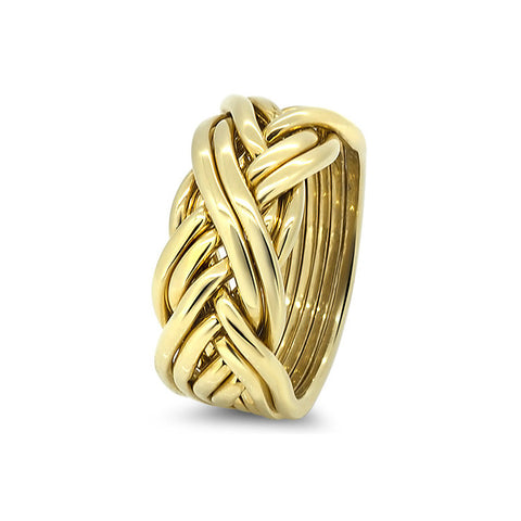 Gold Puzzle Ring 8CW-L
