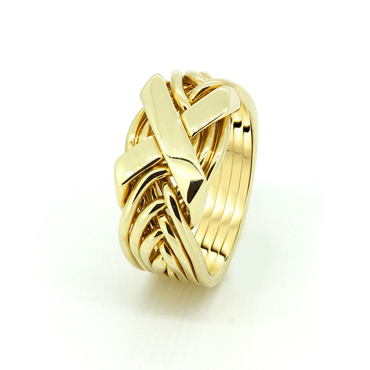Gold Puzzle Ring 8FX-L