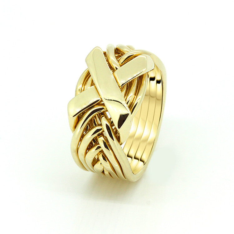 Gold Puzzle Ring 8FX-M