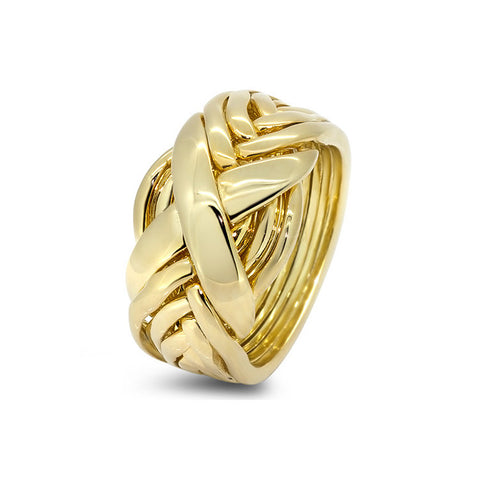 Gold Puzzle Ring 8RX-L