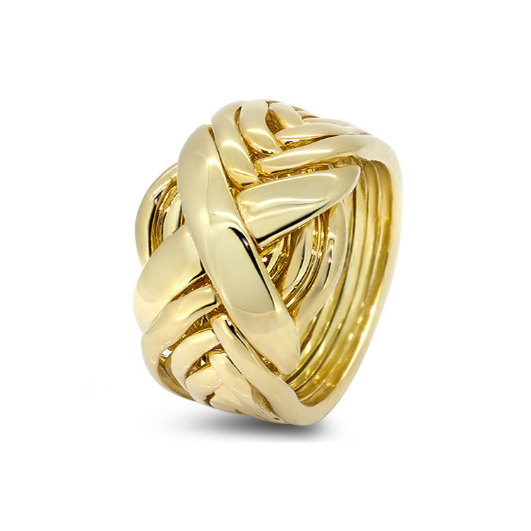 18 karat gold puzzle ring deals