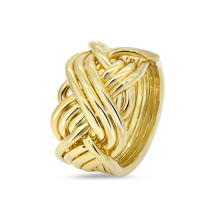 Gold Puzzle Ring 8T3-M