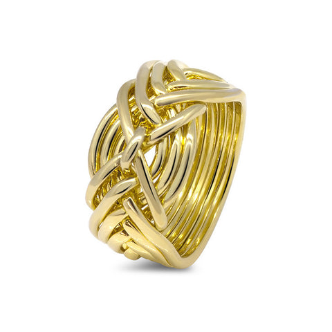 Gold Puzzle Ring 9D-L