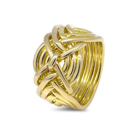 Gold Puzzle Ring 9D-M