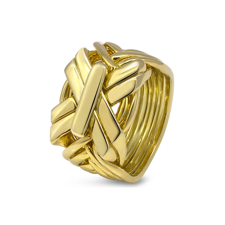 Gold Puzzle Ring 9SB1-M