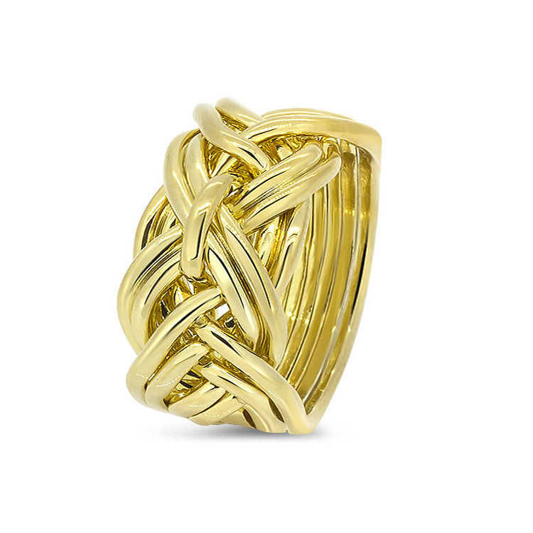 Gold Puzzle Ring 9WD-M