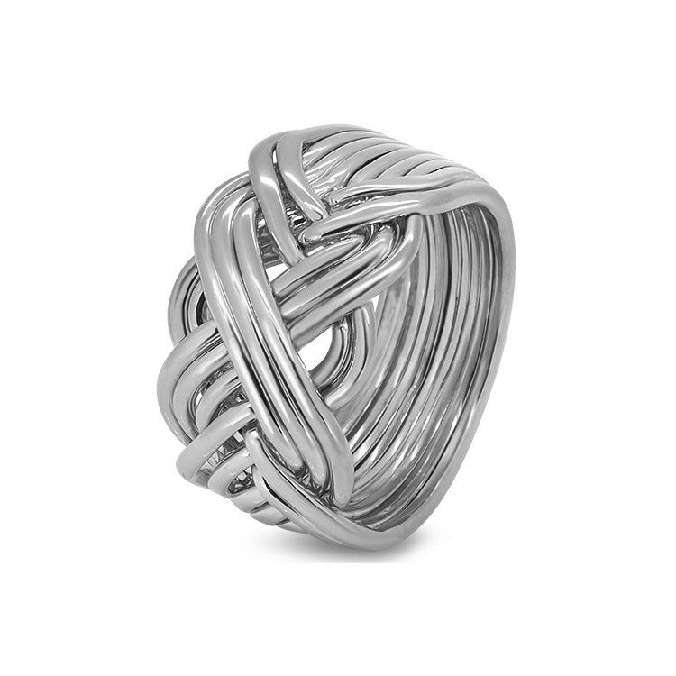 Mens Platinum 10B-M Puzzle Rings Creations