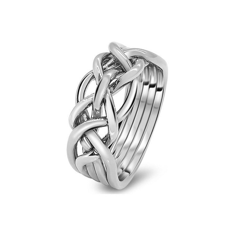 Womens Platinum 5D-L | Puzzle Rings Creations Womens Platinum 5D-L | Puzzle Rings Creations