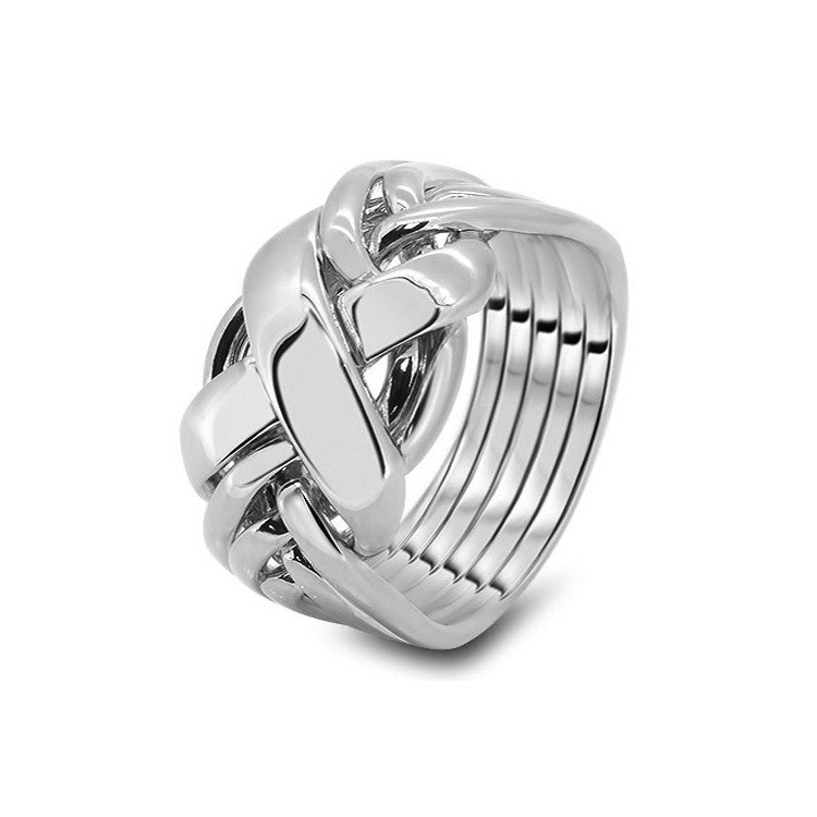 Titanium sales puzzle ring