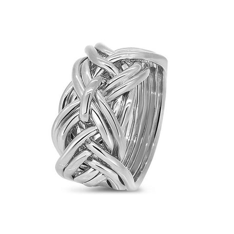 Mens Platinum 9WD M Puzzle Rings Creations