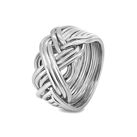 Silver Puzzle Ring 10B-M