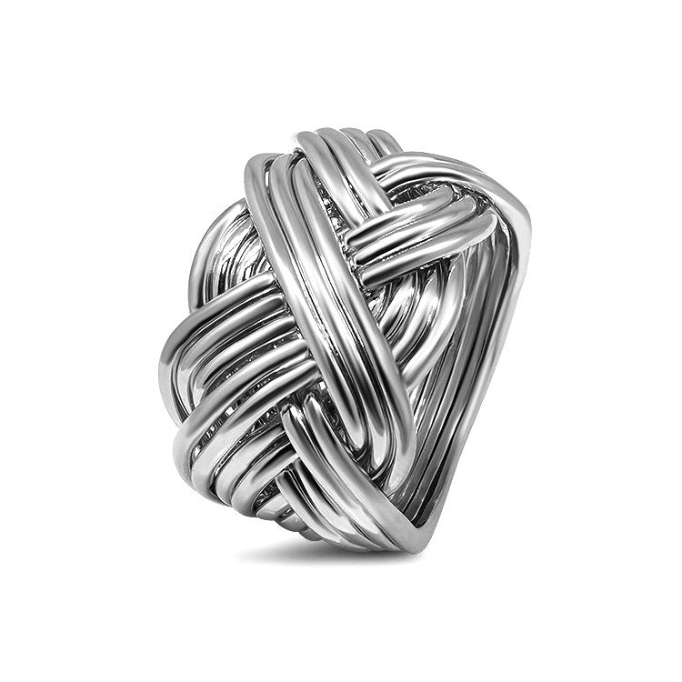 Silver Puzzle Ring 14B-M