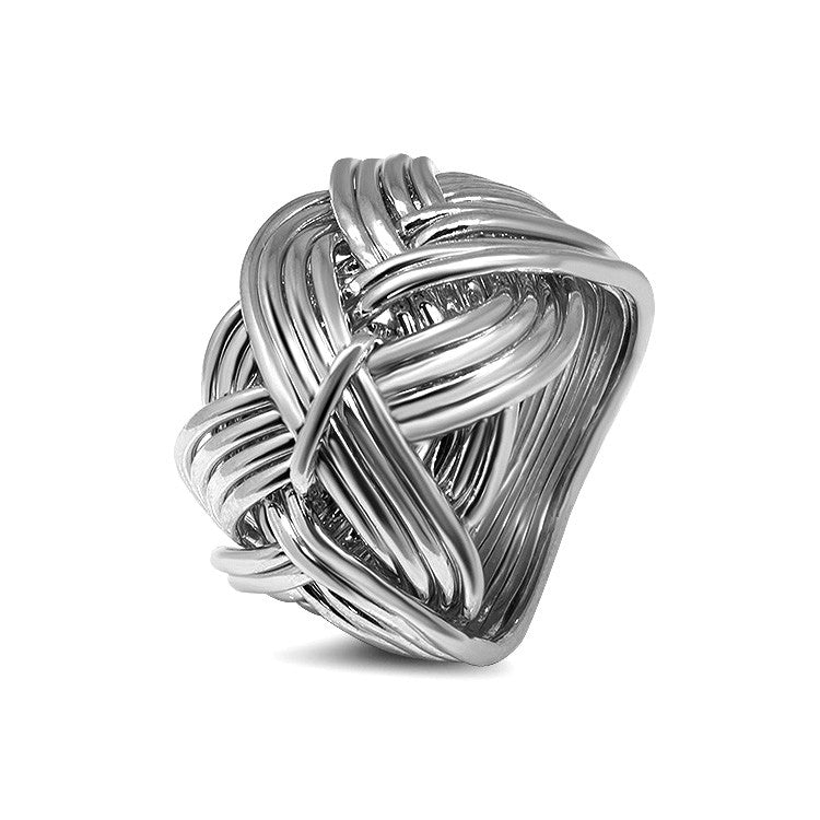 Silver 2025 puzzle rings